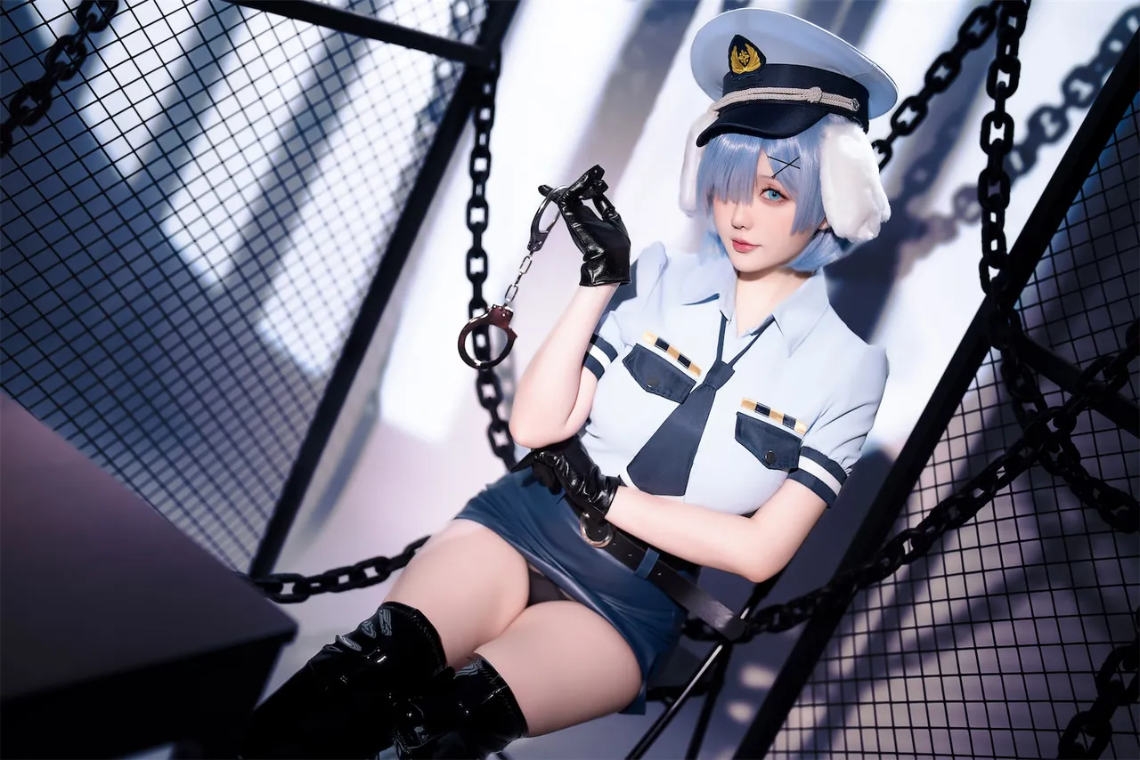 Hoshilily (星之迟迟) Rem Dog-Eared Police Officer - ReZero-erohere7.webp